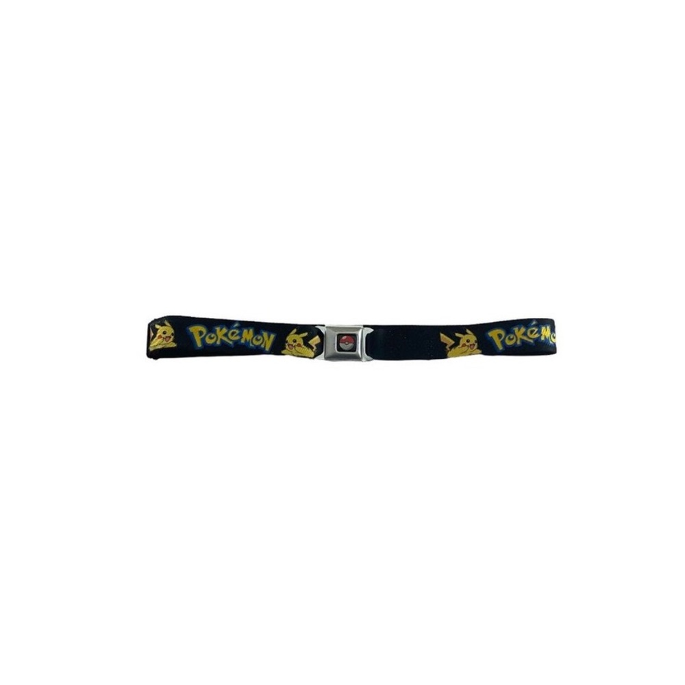 Pokemon Buckle Down Seat Belt Style Belt Black 2013 Pikachu Adjustable